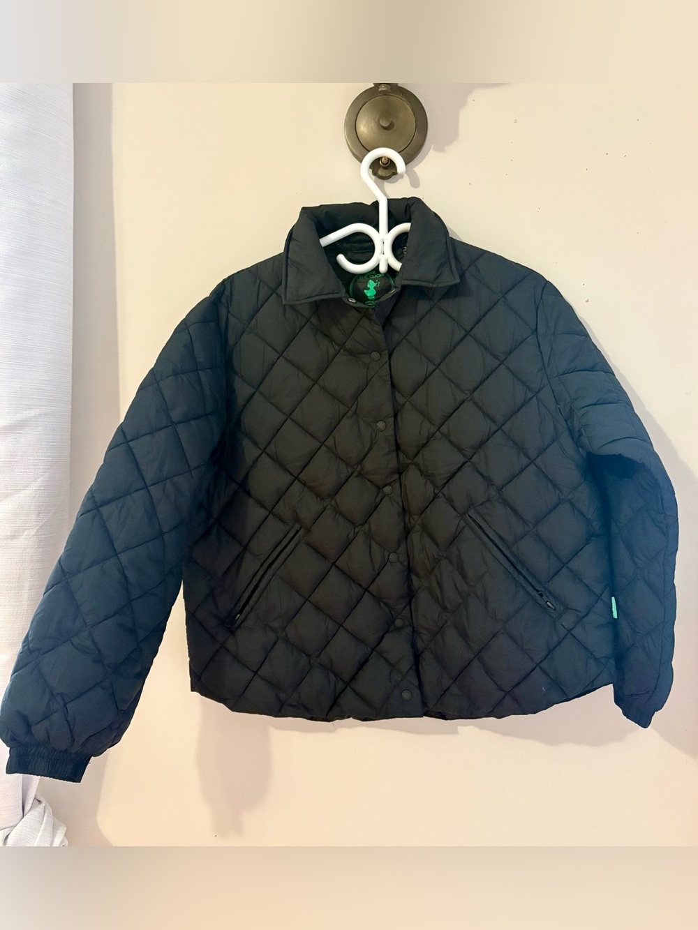 SAVE THE DUCK Womens Quilted Black Puffer Jacket size XS